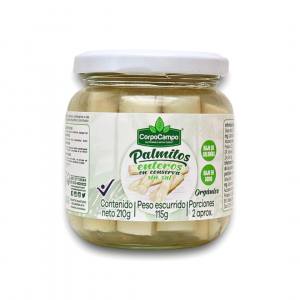 Corazones de Palmito organico Entero x 210gr (Sin sal)