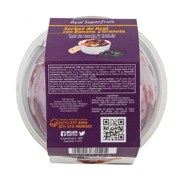 Sorbet de Acai con Granola (Pack x 4) - Imagen 4